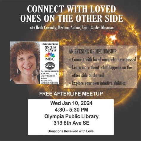 HEIDI CONNOLLYS FREE AFTERLIFE MEETUP: NEW YEARS RE-SOUL-UTION MESSAGES ...