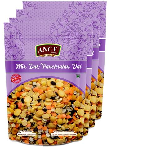 Ancy Mix Dal/Panchmel Dal/Panchratan Dal 1kg (2*500g) : Amazon.in ...