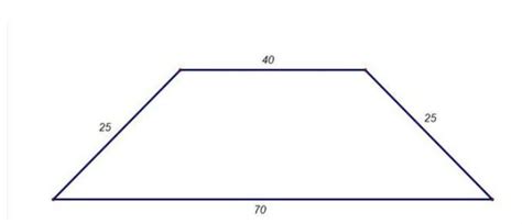 The parallel sides of a trapezium are 40 cm and 70 cm if the non ...