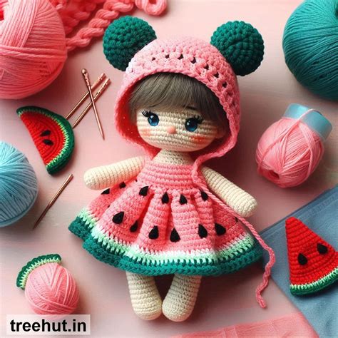 Watermelon Crochet Doll Clothes Ideas, Summer Crochet Ideas