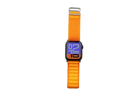 Tangerine Orange Alpine loop Nylon Weave Apple Watch Band | Friday Buy Now