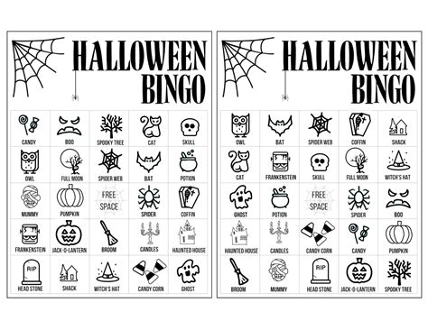 Free Printable Halloween Bingo Image – Free download and print for you.