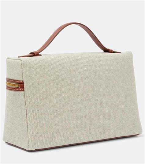 Loro Piana Extra Pocket Medium canvas tote bag Loro Piana