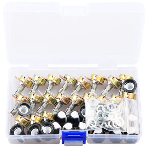 Buy 5K Ohm Potentiometer 20 Set B5K Linear Taper Adjustable Rotary ...