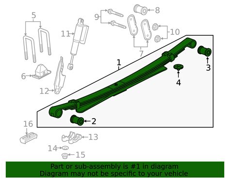 85106813 - High-Quality Leaf Spring for 2017-2022 Chevrolet Colorado | AutoNation Parts