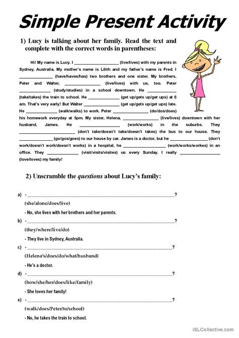 Image result for Fun Activities to Practice Simple Present