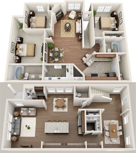 Two Bedroom Apartment Floor Plan