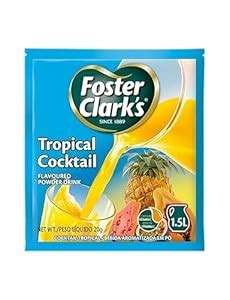 Foster Clark Tropical Cocktail Flavored Powder Drink 20g Packet - Makes ...