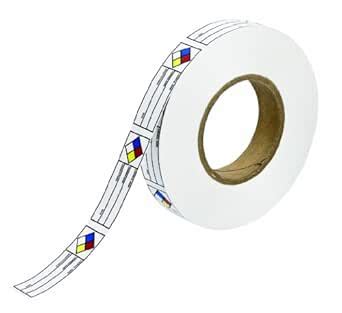 Brady 121115 Vinyl Film B933 1x3 Right-To-Know Label W/NFPA Diamond, 1 ...