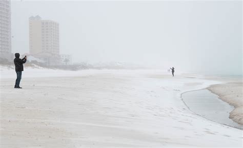 Florida snow 2025, Pensacola photos, videos, winter storm webcams