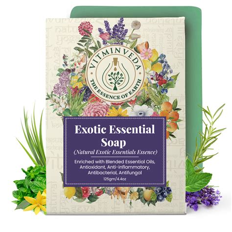 Buy VITMINVEDA Exotic Essentials Essence Herbal Soap Bar - 125 gm ...
