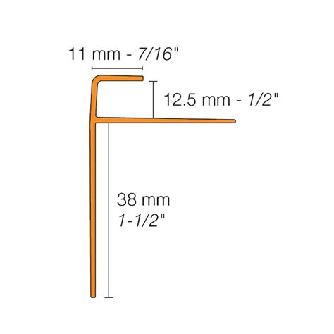 Schluter Systems Vinpro-Step-R 0.5-in x 98.5-in x 0.5-in Brushed Nickel ...