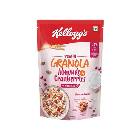 Kelloggs Crunchy Granola Almond and Cranberries 450 gm Wholesalers with ...