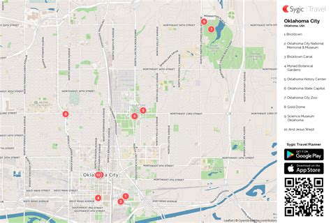 Map Of Downtown Oklahoma City