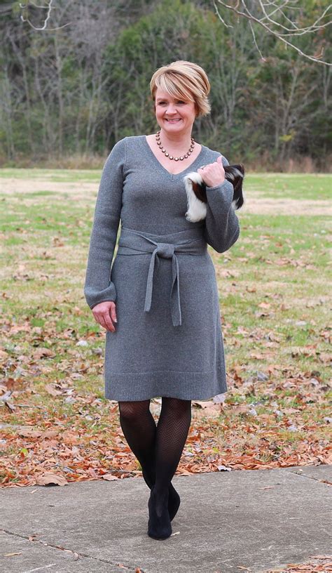 Gray Sweater Dress | Womens fashion 50, Fashion, Sweater dress fashion