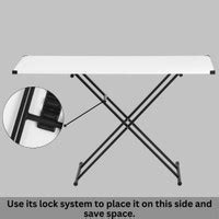 Jaimini Wood White Foldable Iron Table | Strong Ironing Table with ...