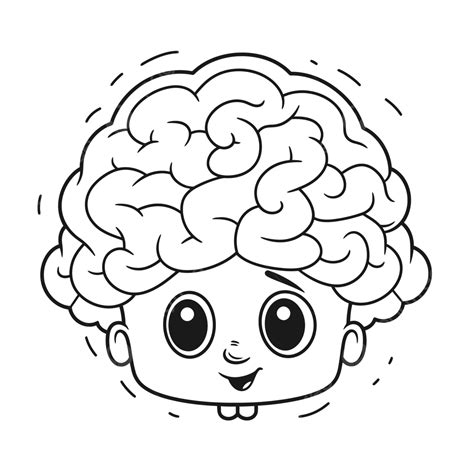 Cartoon Brain Outline