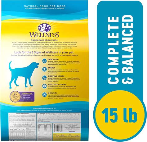 Wellness Complete Health Dry Dog Food - Grains, Real Meat | All Breeds ...