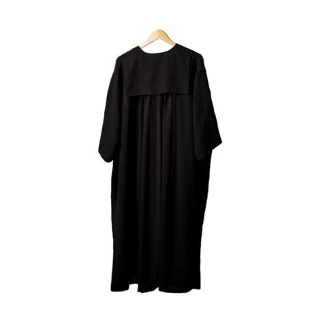 Men Lawyers Butter Crape Gown for Advocates in Black Color By Lawmart