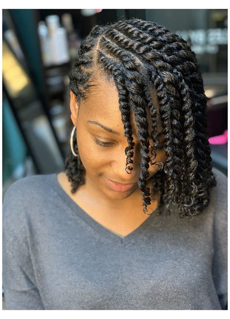 Super Cute Two Strand Twist #naturalhairupdo in 2020 | Natural hair ...