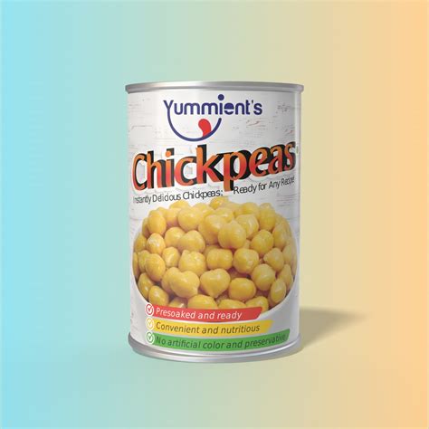 Canned Chickpeas Ready to Cook | Yummients Boiled Chickpeas 450g