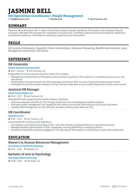10 Human Resources Coordinator Resume Examples & Guide for 2026