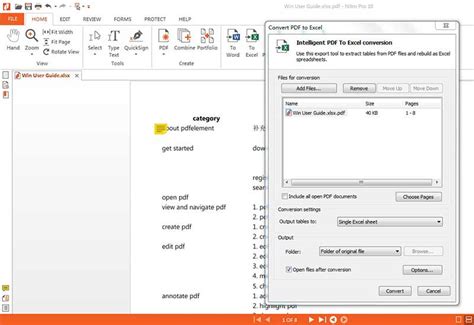 Comment convertir un PDF au format Excel avec Nitro Pro (4 étapes)