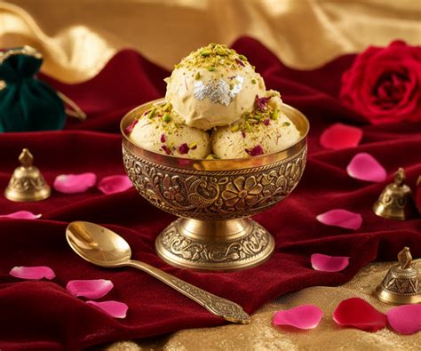 Brass Ice‑Cream Bowl with Spoon Return Gifts at TheReturnGifts.com: Ro ...