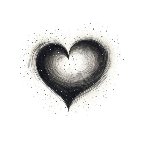 Heart drawing sketch illustrated. | Free Photo Illustration - rawpixel