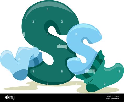 Illustration Featuring the Letter S Stock Photo - Alamy