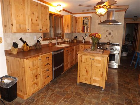 Used Knotty Pine Kitchen Cabinets