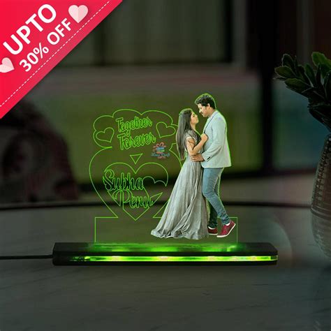 Valentine Special Gift - Customized Couple LED Table Lamp By Love Craft ...
