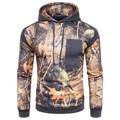 Men Camouflage Tactical Softshell Hoodie Army Sport Sweatshirt - Military Shopping