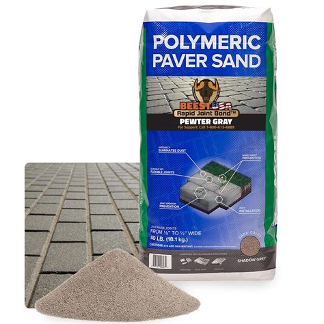 BEEST 40 pound Rapid Joint Bond Polymeric Sand for Pavers (Gray) 90% ...