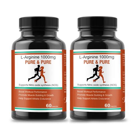 L-Arginine 1000 mg Tablet - Pre Workout booster 120 tab – Pure & Pure ...