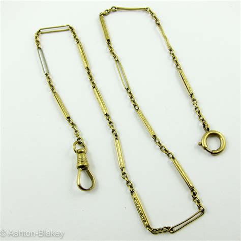 14K yellow gold Pocket Watch chain - Ashton-Blakey Vintage Watches