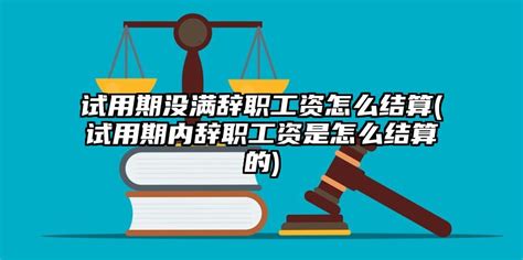 试用期没满辞职工资怎么结算(试用期内辞职工资是怎么结算的) - 法助手