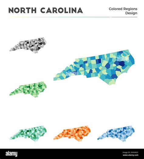 North Carolina map collection. Borders of North Carolina for your ...