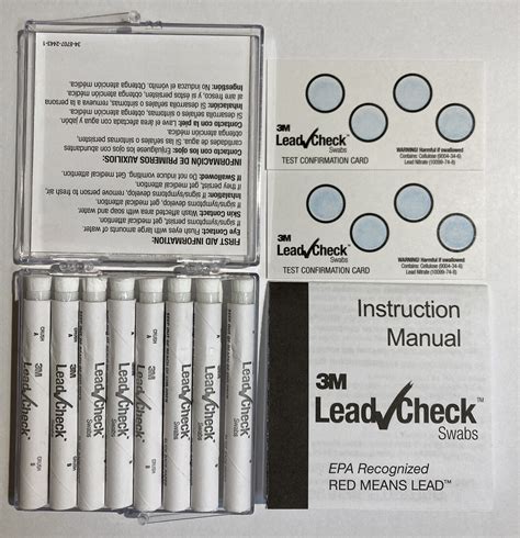 3M Lead Check Instant Lead Testing Swab Kit. Contains 8 Swabs. NEW | eBay