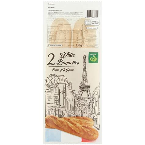 Calories in Menissez Bake At Home White Baguettes Calorie Counter Australia