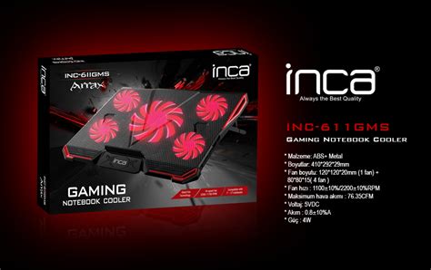 INCA INC-611GMS | Inca INC-611GMS Base Di Raffreddamento Per Notebook - 4