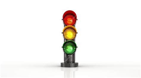 Premium Photo | Traffic light isolated On White Background