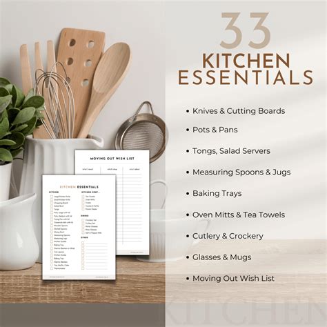 Kitchen Essentials Checklist | MOVING OUT?
