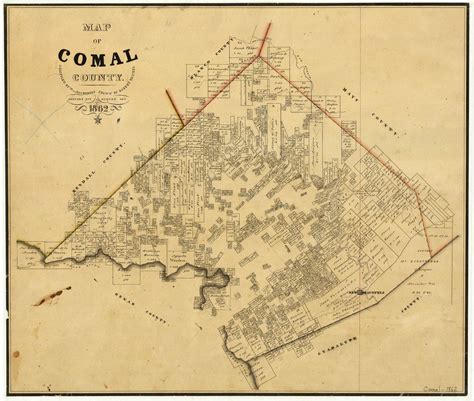 Map of Comal County | Legacy of Texas