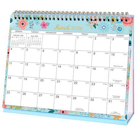 Buy 2024 Desk - Standing Flip 2024 Desktop with Thick Paper, Jan. 2024 ...