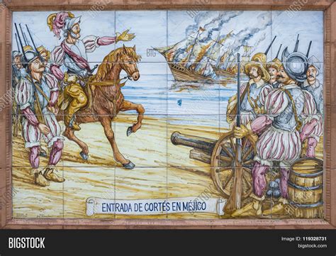 Hernan Cortes Burning Image & Photo (Free Trial) | Bigstock