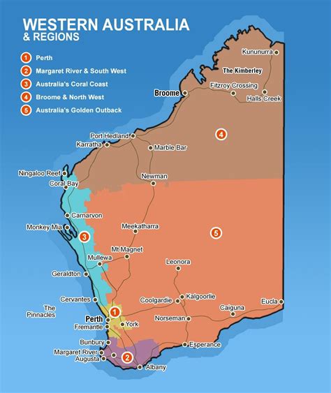 Map of Western Australia | Western Australia