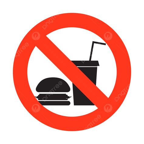 No Food And Drink Allowed Sign PNG, Vector, PSD, and Clipart With ...