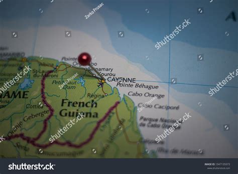 Cayenne Capital City French Guiana Pinned Stock Photo 1947135973 ...