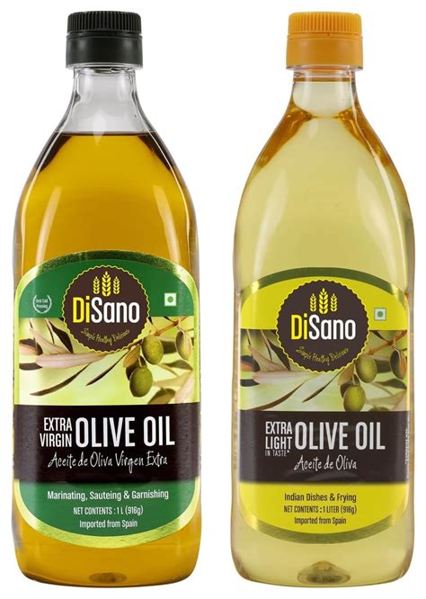 DiSano Extra Light Olive Oil, Ideal for Indian Cooking, 1L & Disano ...
